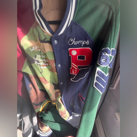 Polo Ralph Lauren Tiger Varsity Jacket (Camo/Multi Color) - Picture 7 of 12